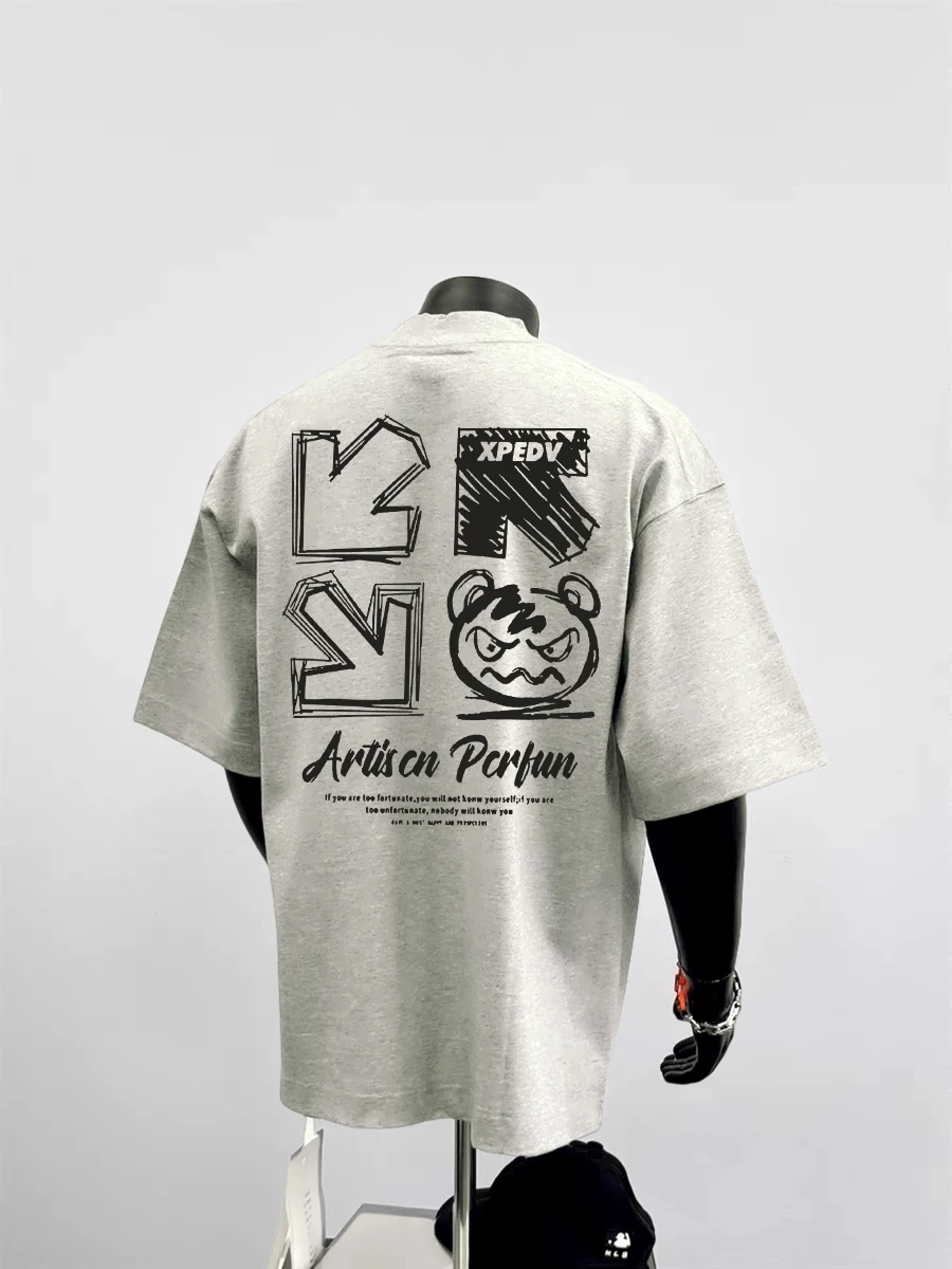 

Футболка унисекс в американском ретро-стиле с коротким рукавом, новинка весна-лето, повседневная, с принтом и карманом-платком