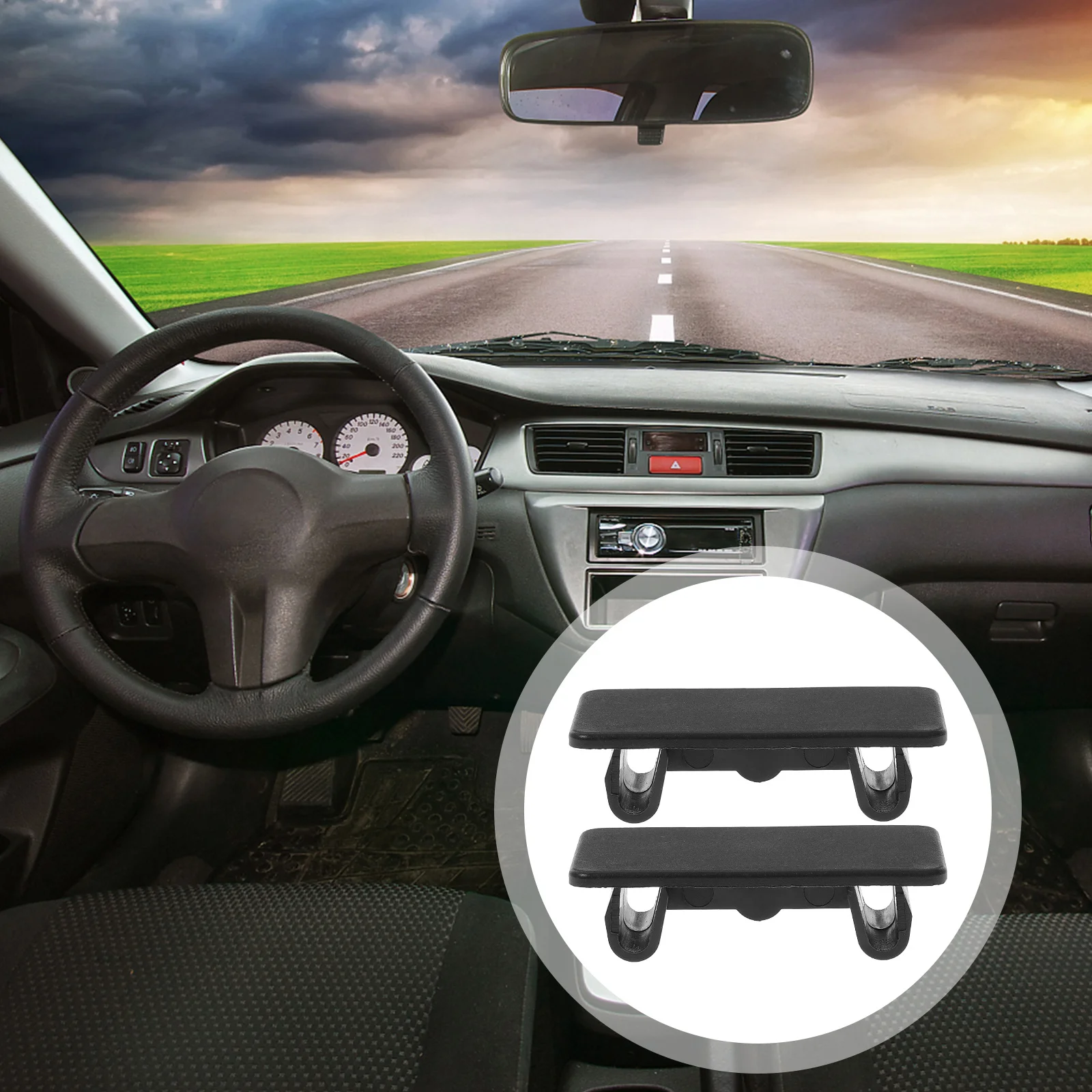 

8Pcs Rocker Panel Cover Black Snap-in Hole Plug Durable Long Life Automotive Toggle Hole Rocker Bracket Filler