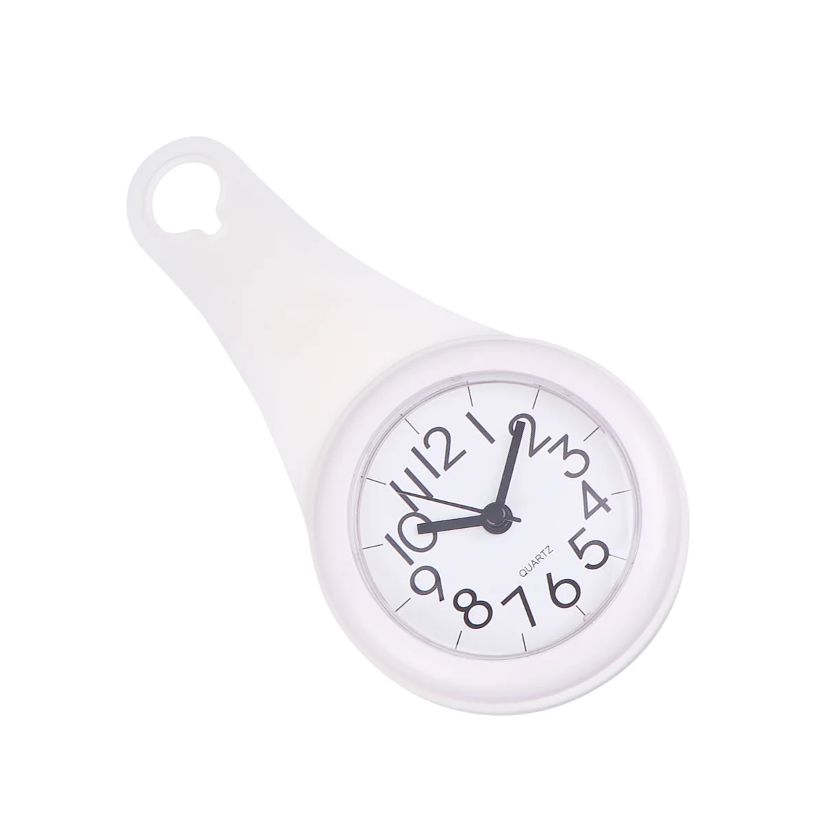 

Waterproof Silent Wall Clock White With Suction Cups For Bathroom Shower Room Easy Install Modern Minimalist Design Home Decor