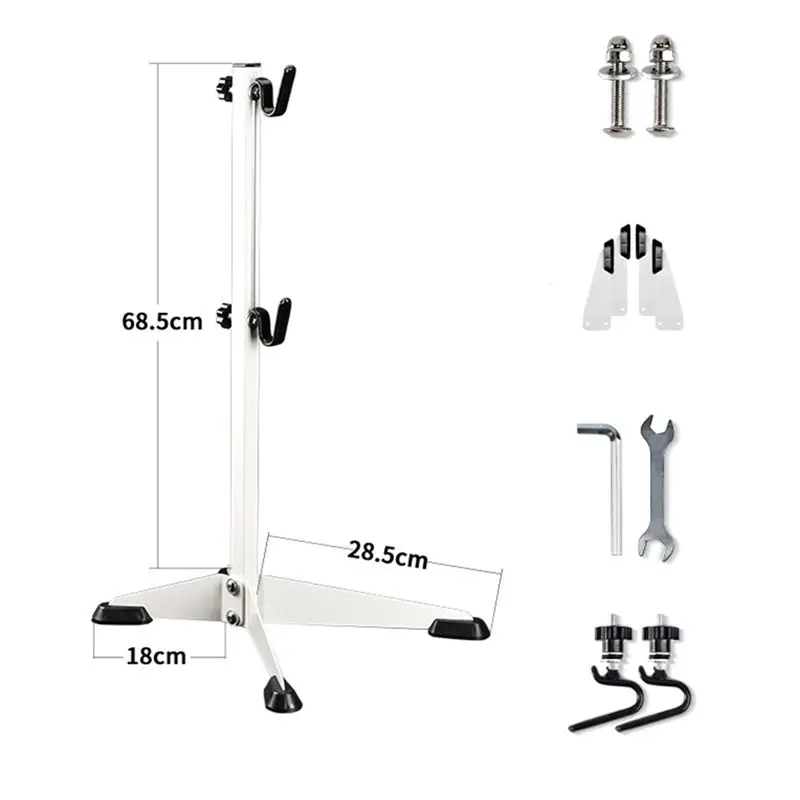 NEW HOT In Stock-Bicycle Parking Rack Bike Indoor Garage Storage Bracket Adjustable Height Bicycle Stand Holdder Black
