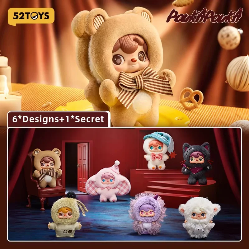 

52TOYS POUKAPOUKA Me & l Vinyl Mystery Box Doll Pendant Plush Blind Box Random Trendy Toy Figurine Bag Decoration Girls' Gift