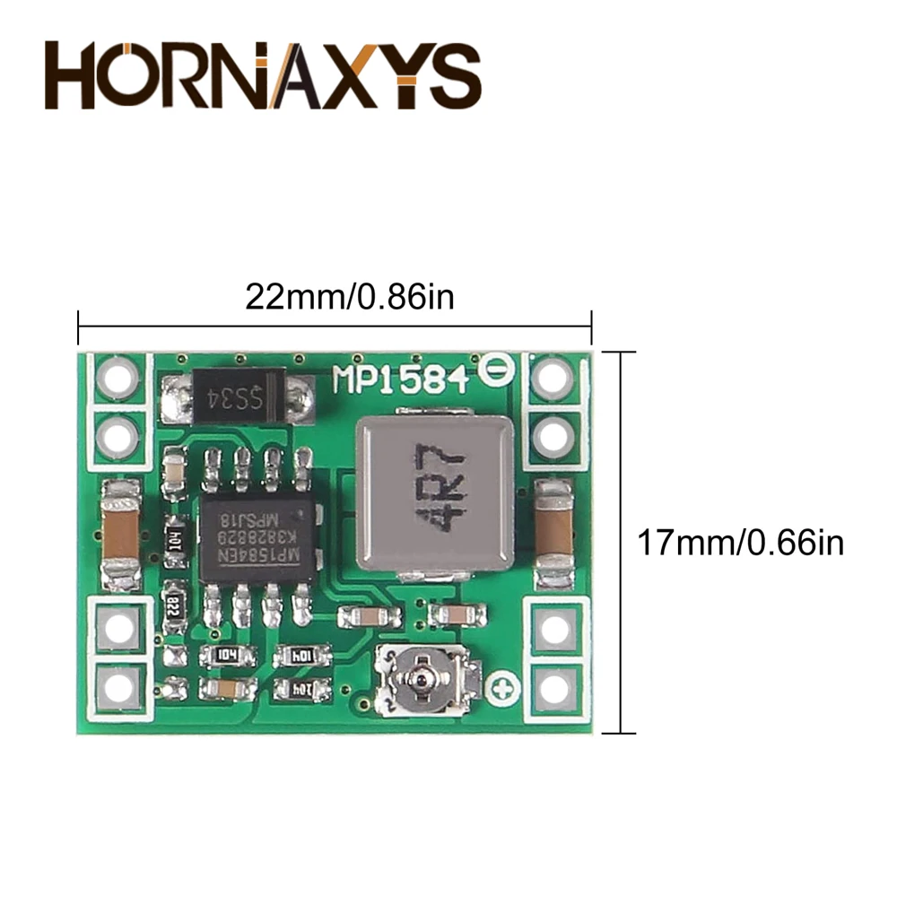 10PCS MP1584 DC-DC Step Down Power Supply Module MP1584EN 3A Adjustable Buck Converter for Arduino Replace LM2596 9V 12V 5V 3.3V