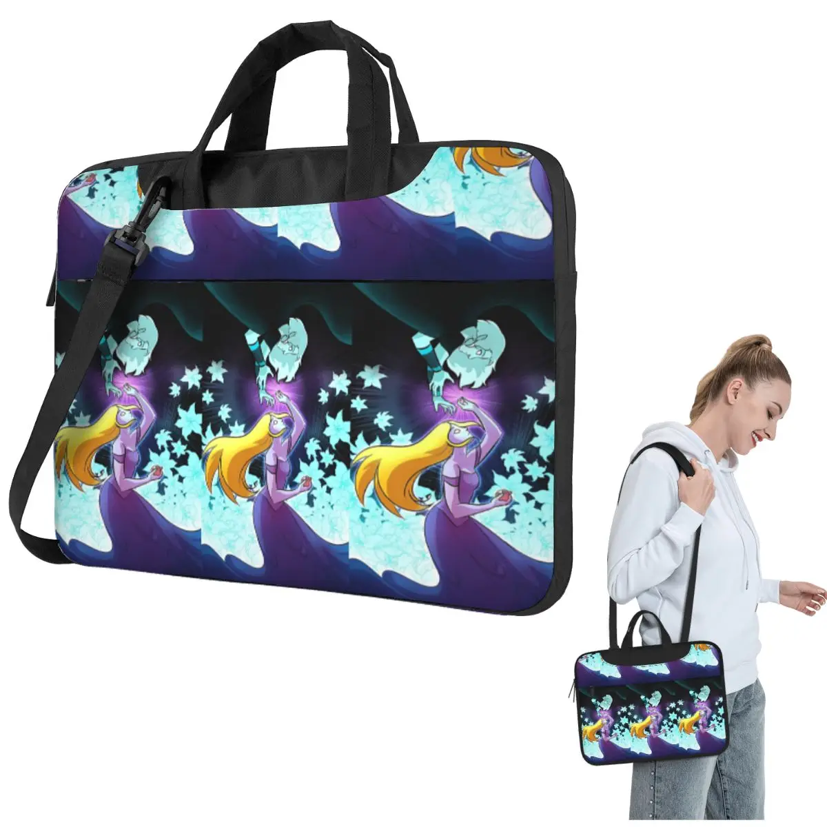 

Illustration Hades And Persephone Crossbody Laptop Bag Case Computer Bag Resistant Protective Notebook Pouch for Lenovo