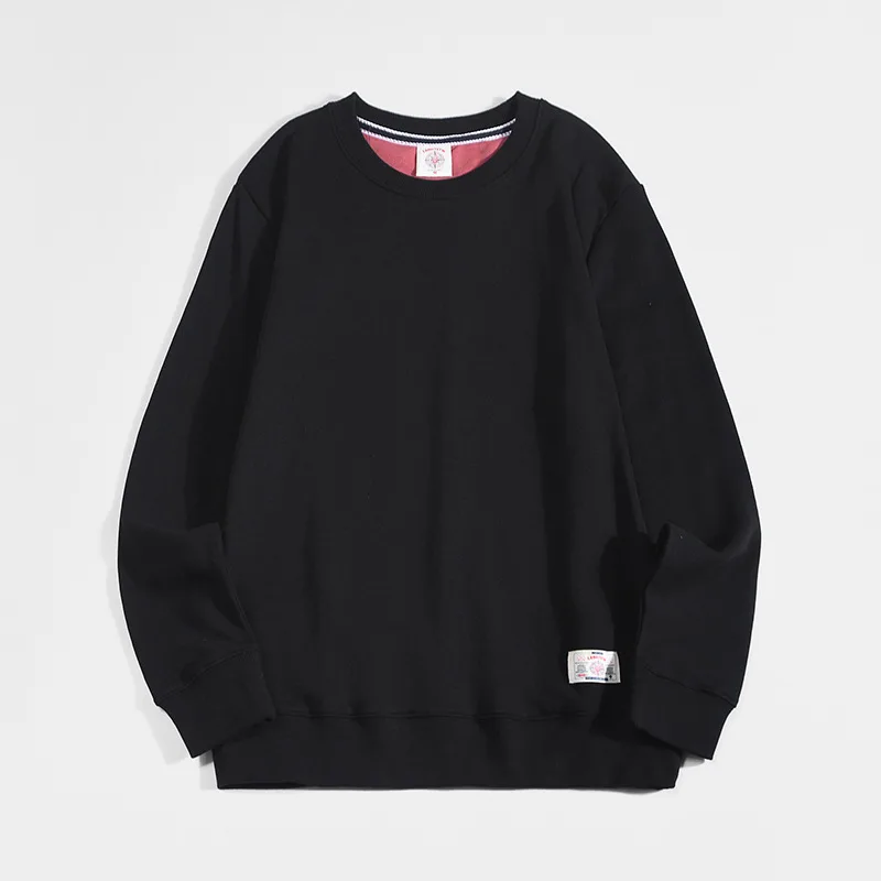 

Men's Solid Color Casual Sweatshirts Long Sleeve Round Neck Hoodies