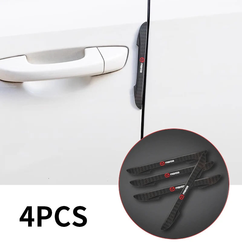 4pc Auto Door Edge Protector Guards Stickers Anti Collision Strips For Mazda 3 CX5 CX7 Demio Axela MX30 CX30 CX3 RX-8 Accessorie