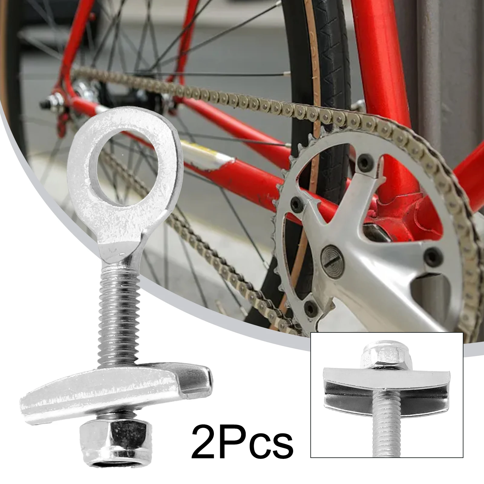 Hot Sale Bicycle Chain Adjuster Tensioner Fastener Steel Axle Tug For Fixie Bike Single Speed Wheel Fastener Repair Tools