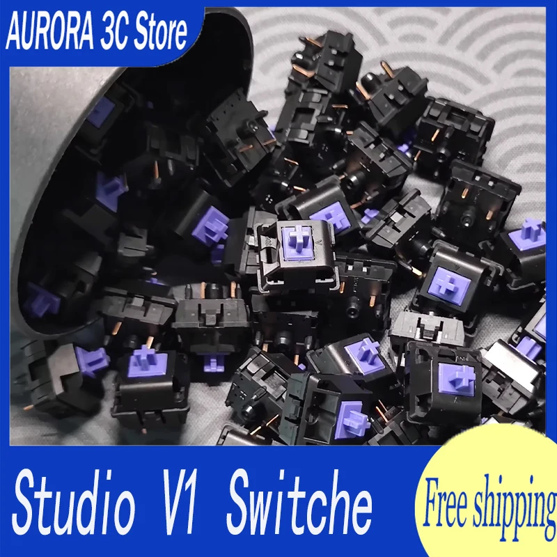 Instock Vertex Studio V1 Linear Switches For Mechanical Keyboard Diy Factory Lubed  Jwick 70/90/110 Pcs Axis Gift