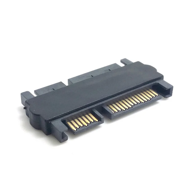 

Male to Male Adapter Converter 22Pin With 7pin+15pin FeMale to Male Power Data Cable