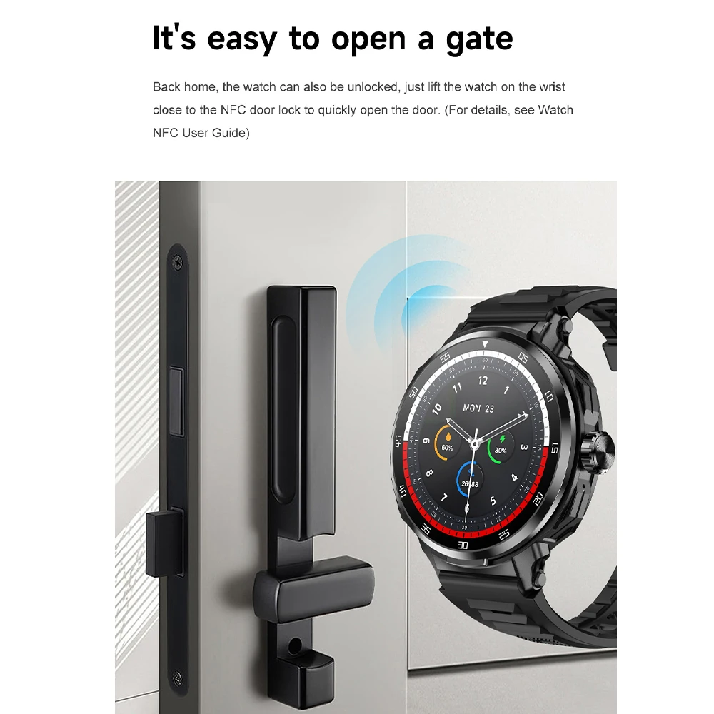 GEJIAN 2025 ساعة ذكية TWS 2 في 1 جديدة تأتي مع سماعات بلوتوث مراقبة معدل ضربات القلب BT Call Sports Trajectory Smartwatch