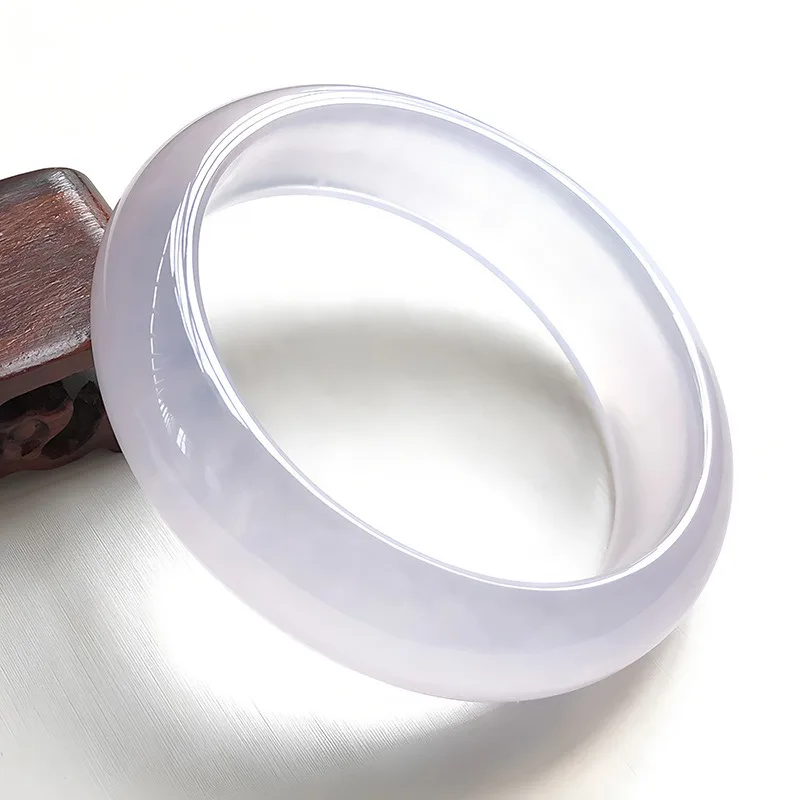 

Новый браслет из натурального ледяного халцедона, модные и универсальные женские украшения