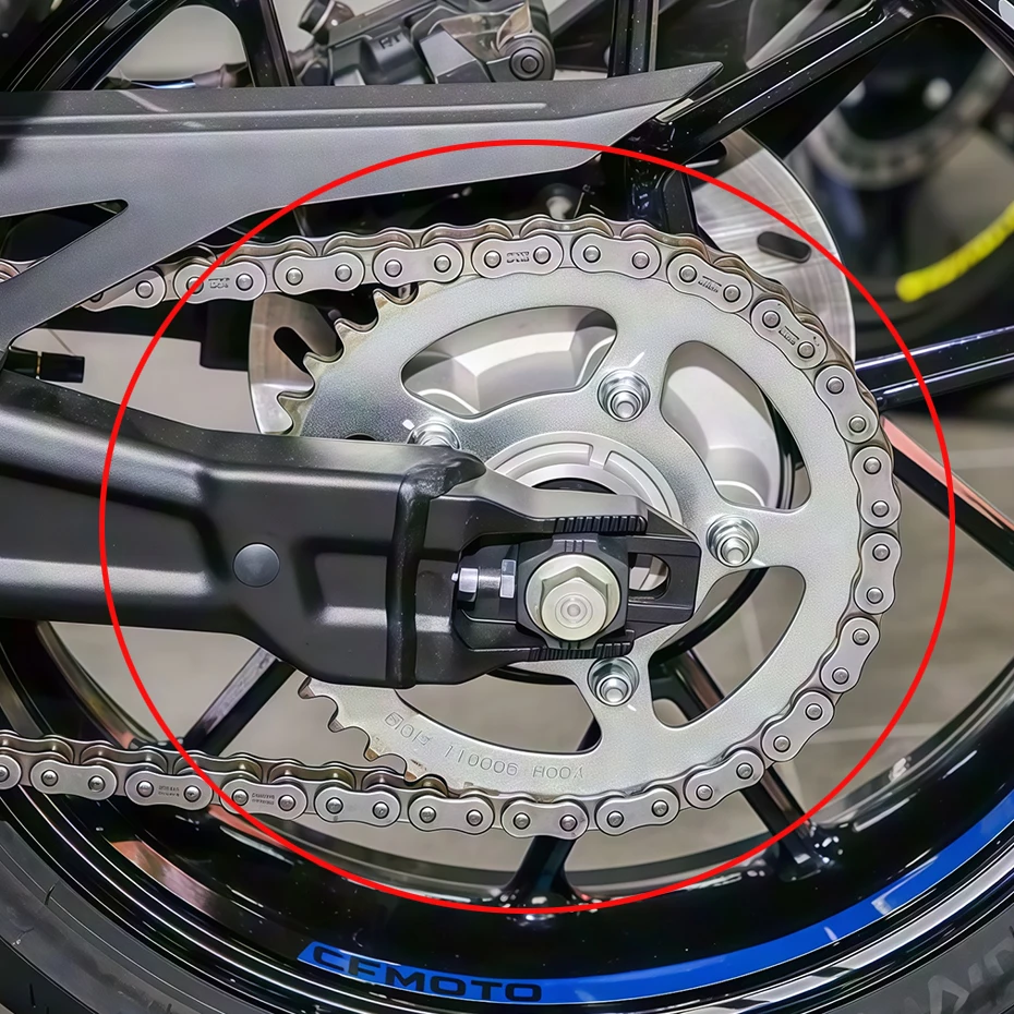 For CFMOTO Motorcycle Accessories CF250 Chain Set CF250NK CF250SR Chain Size Chains Wheel Front and Rear Teeth Disc