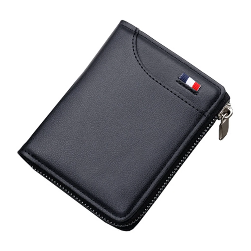 

Men's Short Multi-card Fashion Zipper Bag Thick Soft Hand Smooth Comfortable Dating Shopping Top Quality Cartera Hombre Wallet