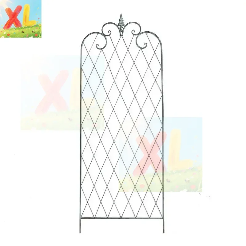 American clematis climbing vine flower stand wrought iron mesh screen rose flower stand European outdoor garden gardening