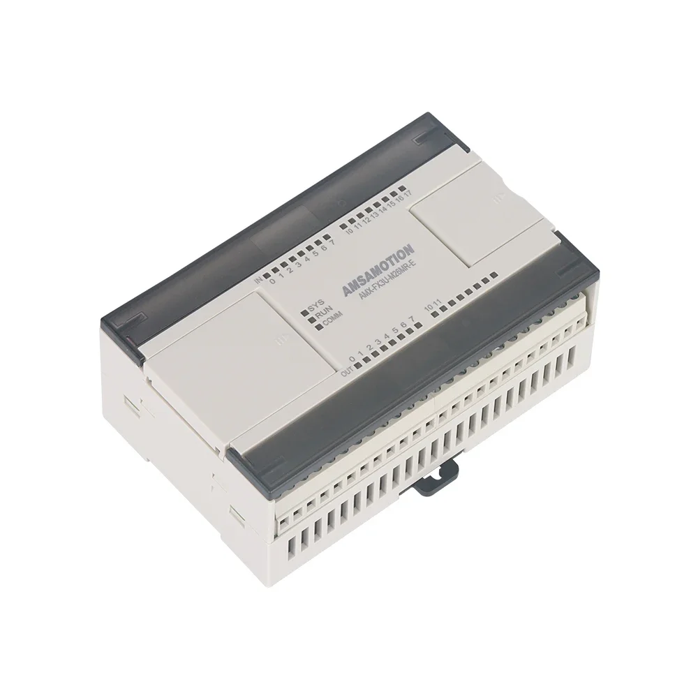 Imagem -05 - Atualização Amsamotion Fx3u-m26mr-e M26mt-e Substituir para Mitsubishi Melsec Plc 4ai 2ao Modbus Analógico Transistor Relé Módulo Em3