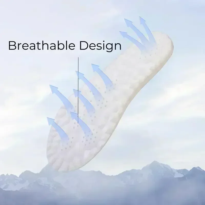 Ultra-Soft 4D Cloud Insoles - Memory Foam + Acupressure, Breathable for Daily Wear, Sports & Work Shoes (Trim to Fit)
