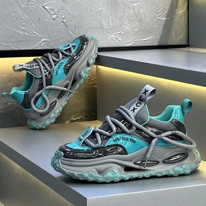 

Мужская обувь — лето 2024, новый стиль, повседневная спортивная обувь, кроссовки на толстой подошве на высоком каблуке