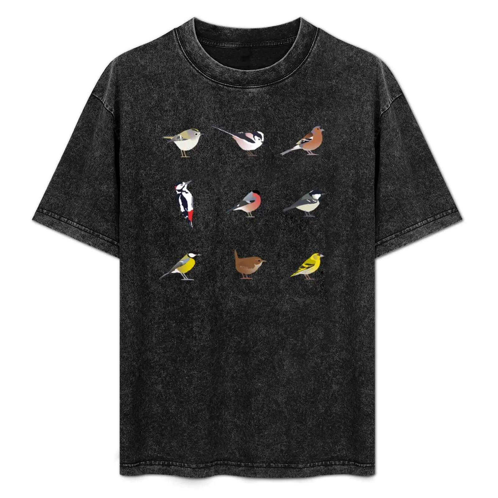 

British Garden Birds - Set 1 T-Shirt Comfortable Work Wear Tee