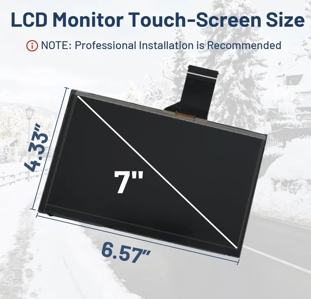 New 7Inch Replacement Touch Screen For JEEP COMPASS 2018-2020 TD0-WXGA0700K00033-V2 LMB5K00057BL-A Car Radio LCD Display Monitor