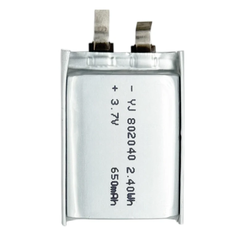 High Capacity 802040 3.7V 650mAh Rechargeable LiPo Battery with Overcharge Protection 802050 802530 802535 802540 803030 803035