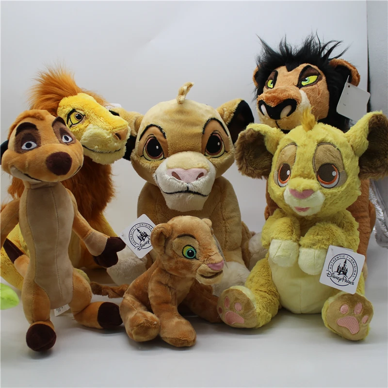 1piece Disney Original Original The Lion King Simba's Father Mufasa Plush Toy Simba Scar Timon Zazu Anime Plush soft toys