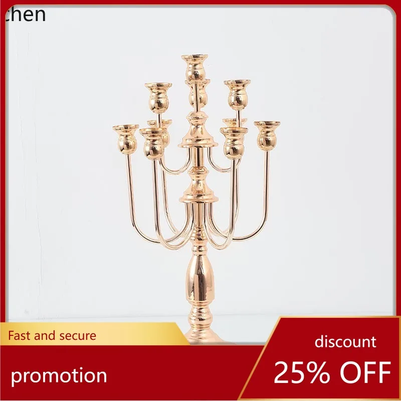 

Zml iron electroplated multi-candle candelabra - home, wedding, banquet hall, hotel main table centerpiece