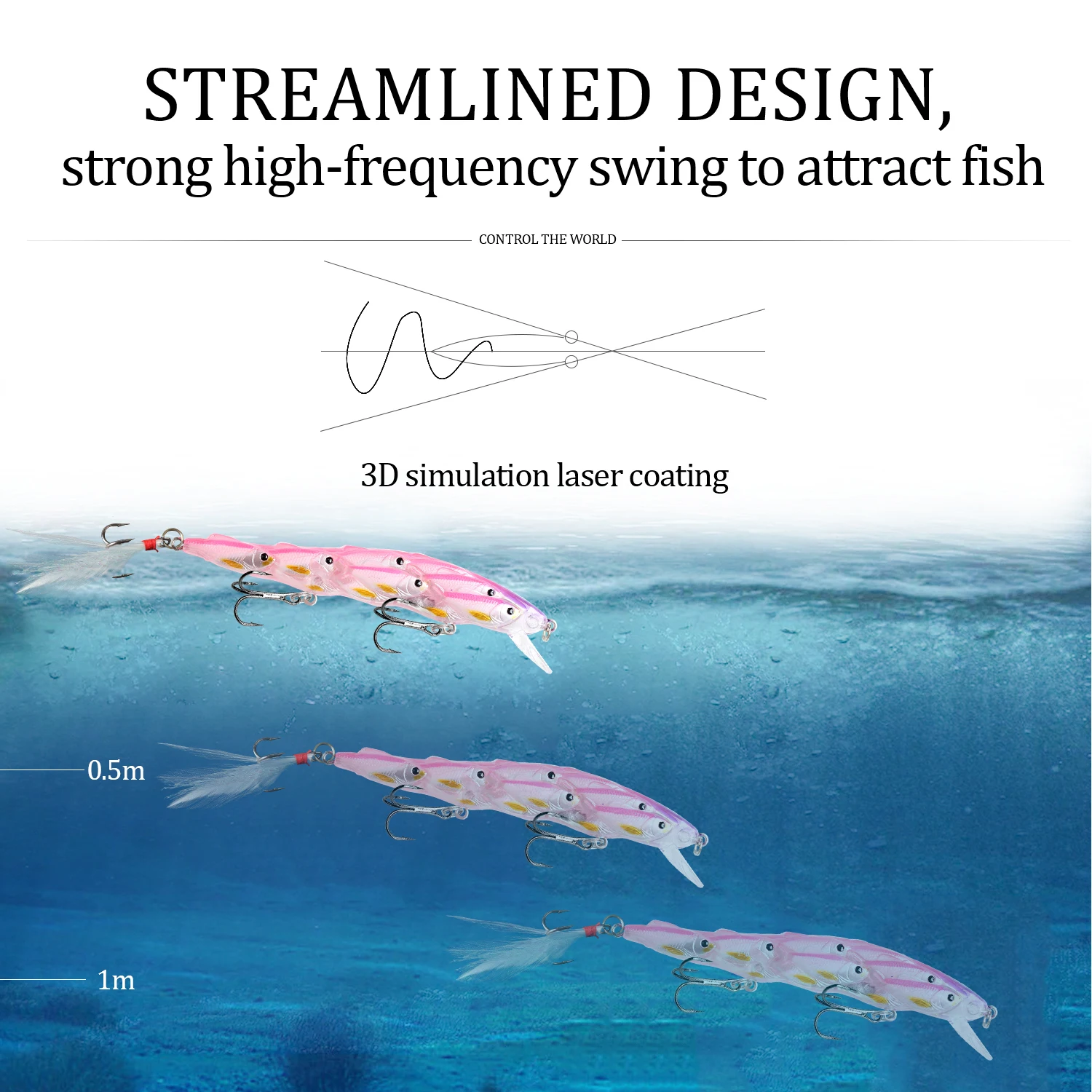 1Pcs Minnow Fishing Lure 120mm 15.5g Floating Hard Bait Wobbler Jig Bait Crankbait Carp Striped Bass Pesca Fishing Tackle SwimBa