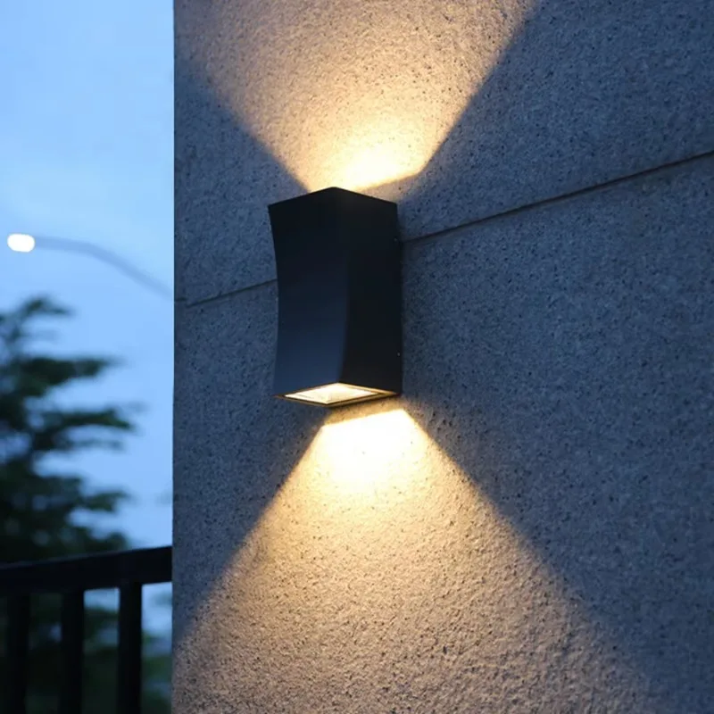 Waterproof Led Wall Light Aluminum UP and Down Led Wall Lamp for Outdoors Indoors Decoration Illumination