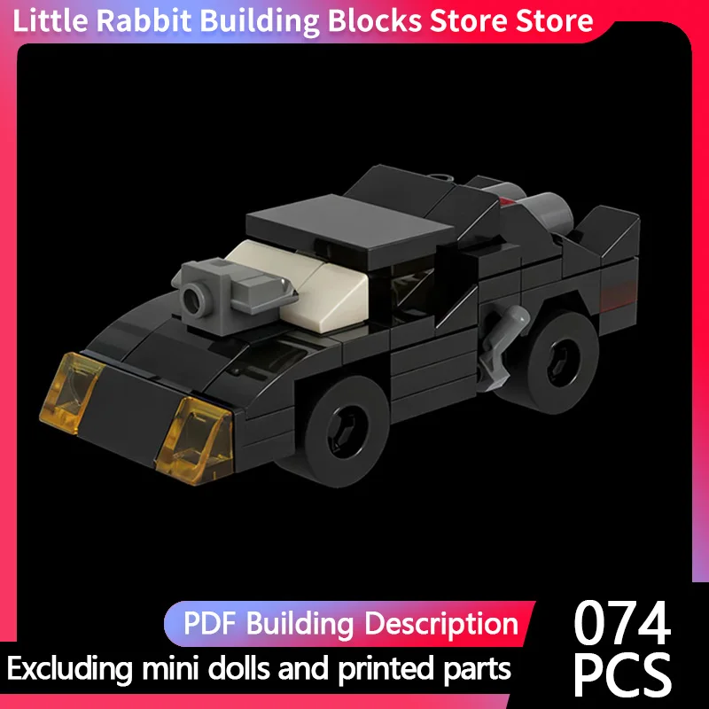 Popular Movie Model MOC Building Bricks Interception Sports Car Modular Technology Children Holiday Gifts Assemble Toys Suit