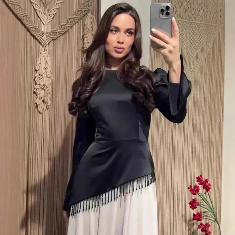 

2025New Autumn Style Elegant Fashion Long Sleeve Long Dress for Women