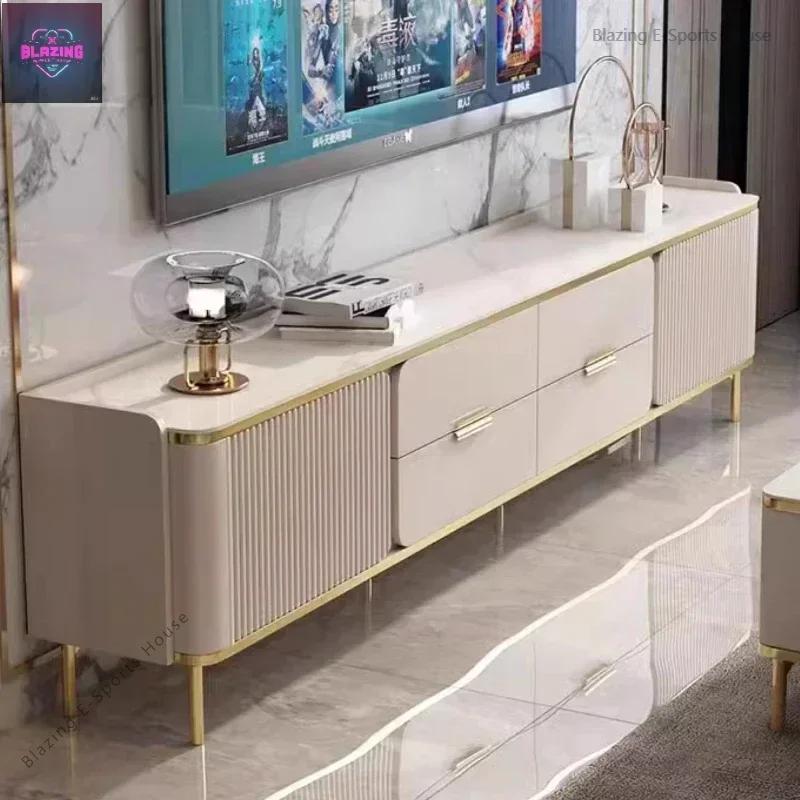 Nordic Tv Stand Furniture Salon Replica Design Fireplace Up Display Floating Shelf Wooden Living Room Armario Para Tv Mobile