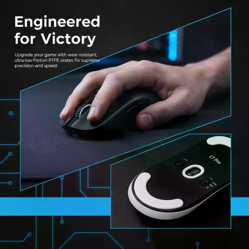 Mouse Feet Glides: Meow Gaming Gear Ultraglide L7 Ultra+ Middle Large Hand Brake Speed ICE