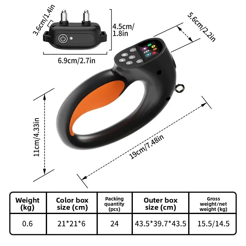 aCross-border New Electronic  forABS Traction Dog Trainer Collar Multifunctional Pet Training Supplies Explosion-proof Dog