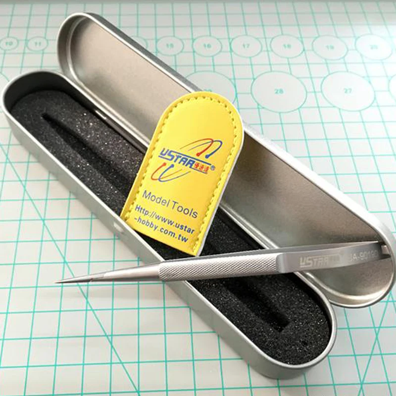 U-STAR UA-90190 Ultra-präzision Pinzette für Foto-Geätzt Teile Spitze 0,25 Modellierung Pinzette Modell Handwerk Werkzeuge