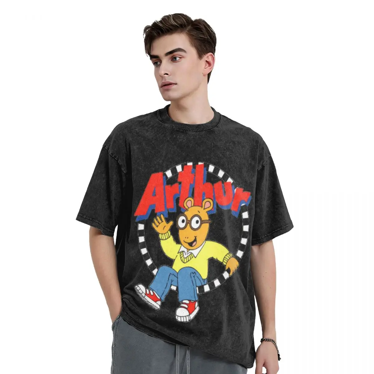 

Arthur Logo T-Shirt blanks customizeds anime shirts men