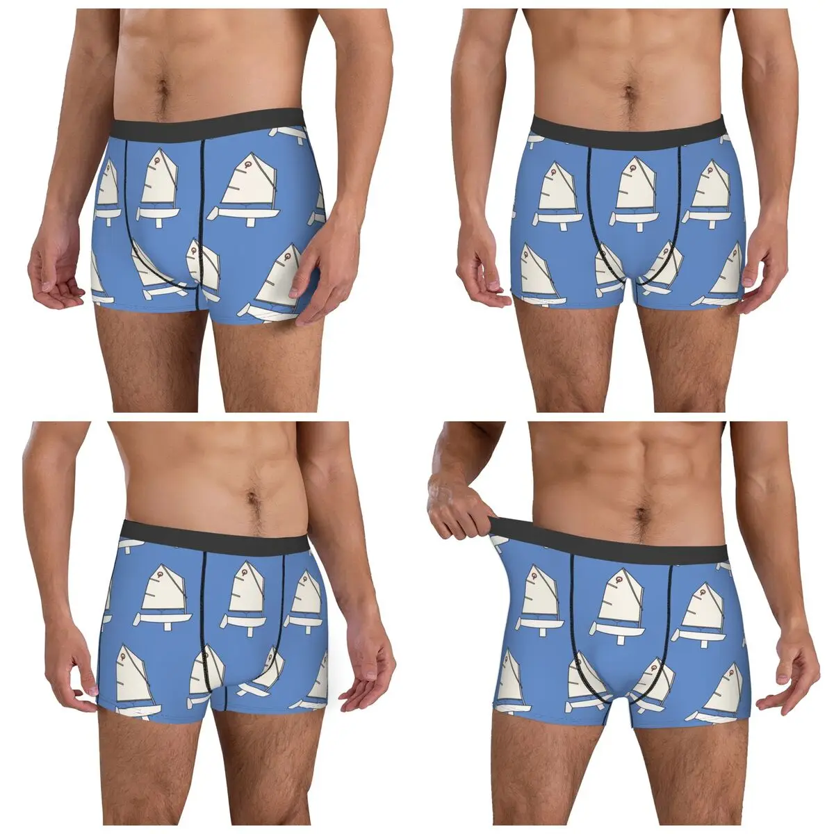 Caleçon Boxer, Short, Culotte Optimist, Sous-vêtements Respirants pour Homme, Cadeau pour Homme, Garçon, Petit Ami