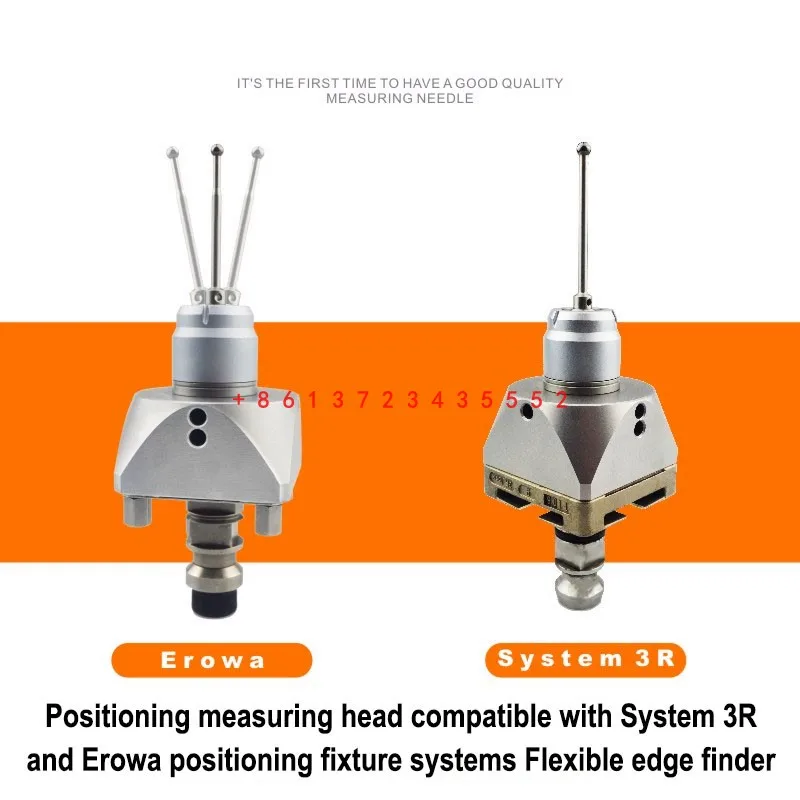 Mesin EDM spark pengukuran online pencari tepi elastis 3R anti-magnetik pencari tepi non-magnetik presisi tinggi