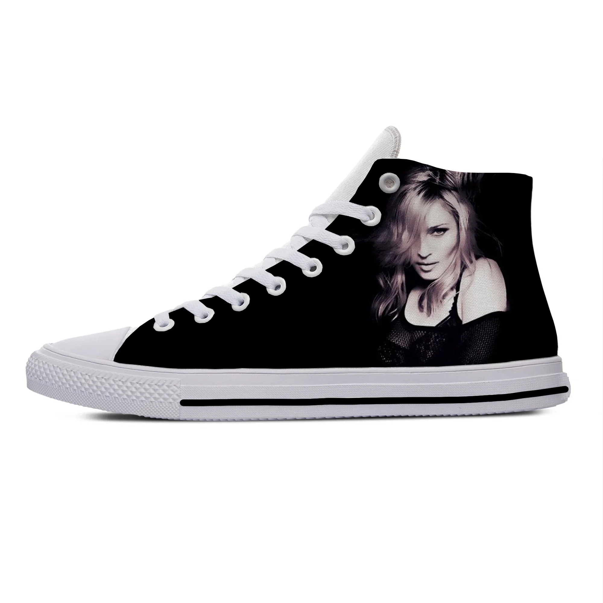 Sommer heiß cool Madonna Pop sänger Musik Mode beliebte Freizeit schuhe High Top neuesten Männer Frauen Turnschuhe klassische Board Schuhe