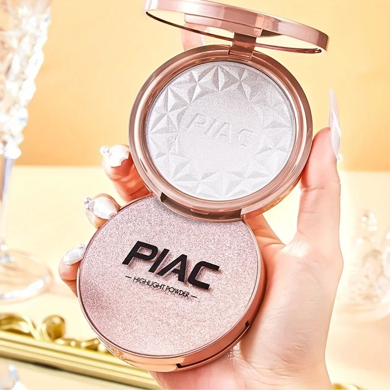 Iluminador glitter iluminador em pó perolado shimmer de longa duração à prova d'água monocromático maquiagem facial para alto conto