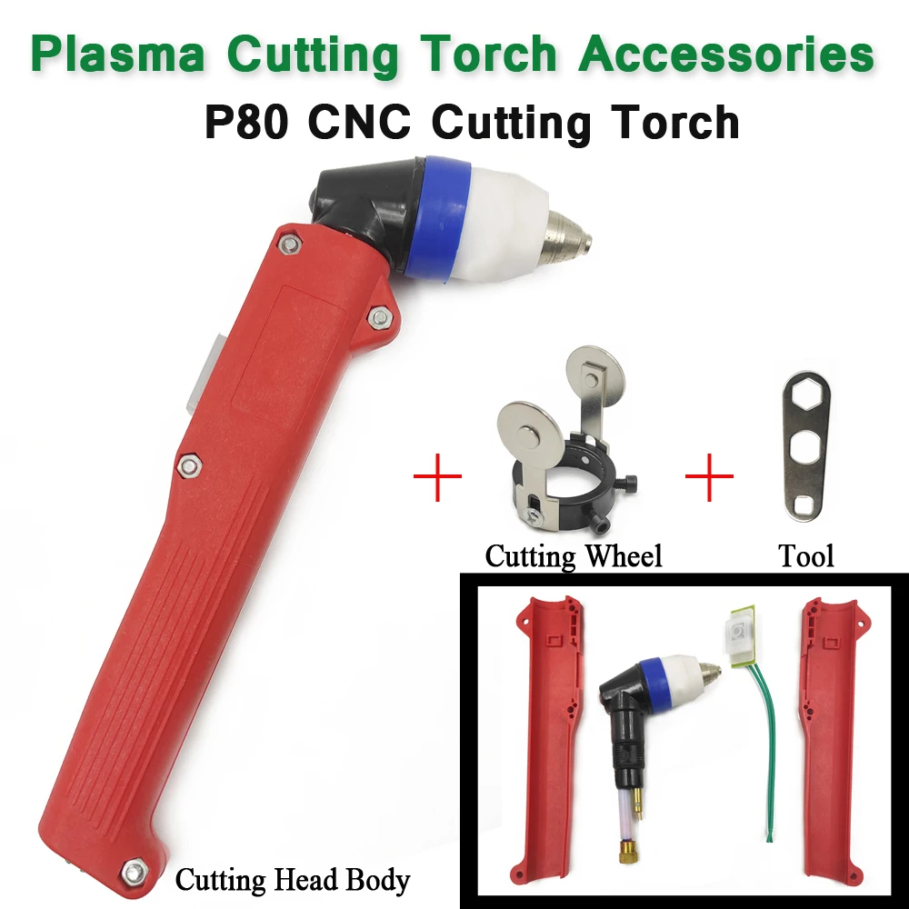 

P80 CNC Air Cooled Plasma Cutting 100A 120A Torch P80 Cutting for Welding Machine and Plasma Cutter/Cutting Machine Torch Head