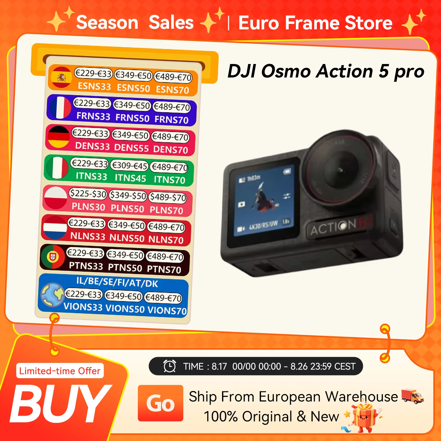 DJI Osmo Action 5 Pro Combo — per chi filma in bici anche col buio