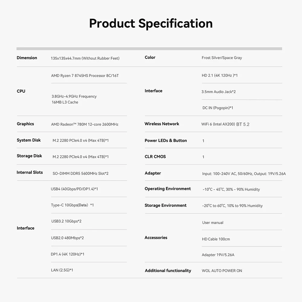 Beelink SER10 Max HX470 SER9 Pro AMD Ryzen AI9 HX370 Powerful AI PC 32G 1T SER8 8745HS 8845HS H255 Gaming PC Desktop Computer