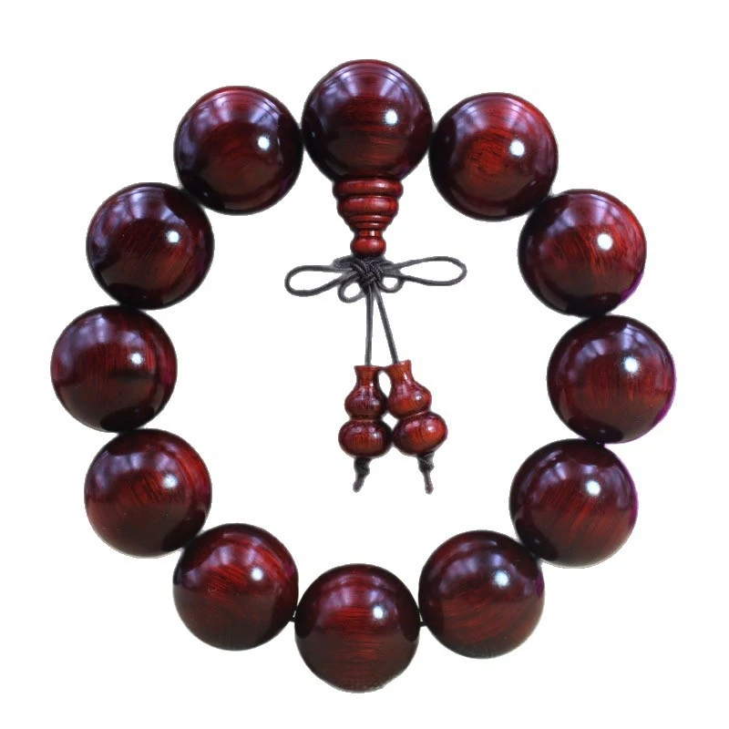 Rhino Horn Rosewood 2.0 Buddhist Bead Bracelet, High Density 108 Beads, Unisex Small Leaf Loose Beads, New Cultural Item, Rhino 5