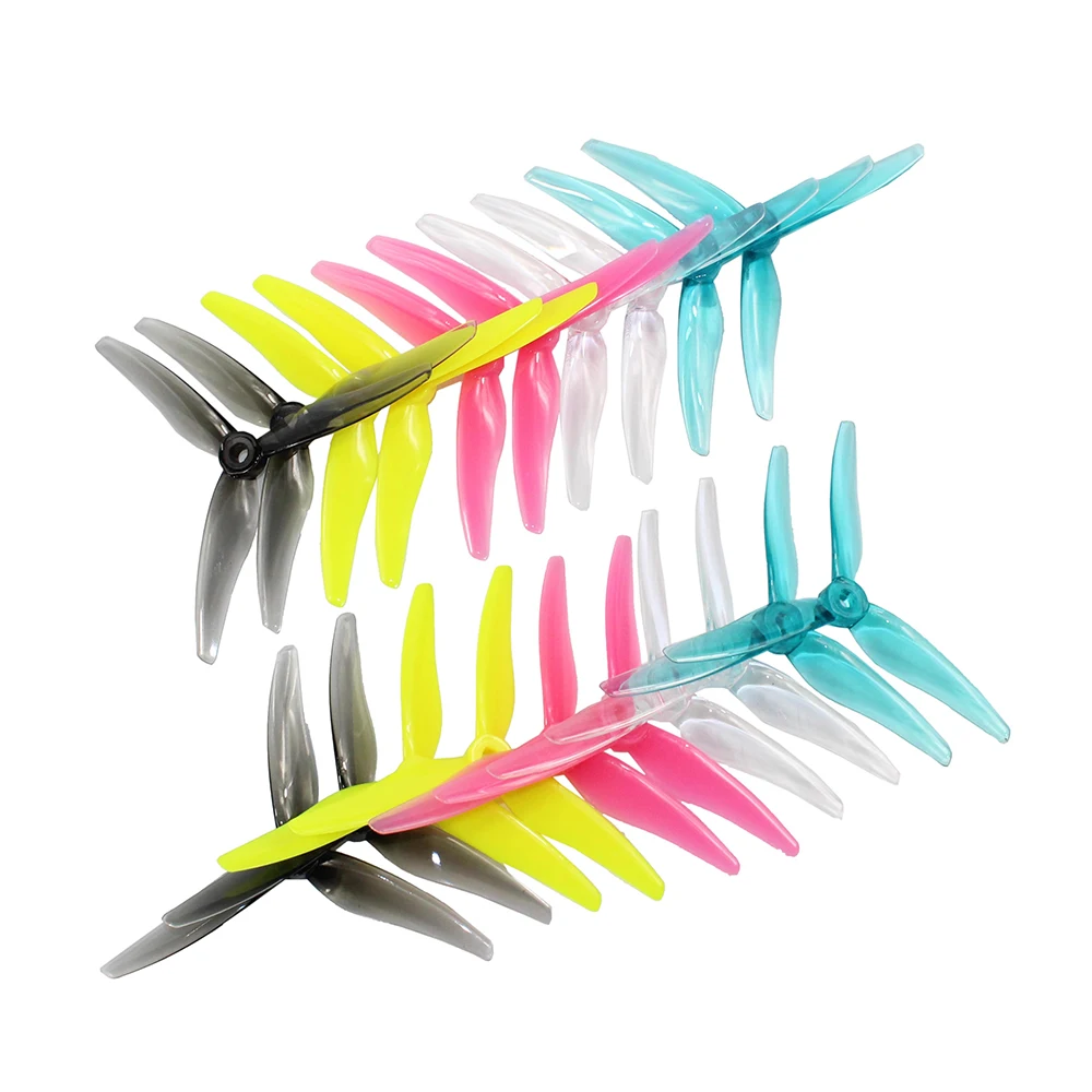 20Pairs(20CW+20CCW) Gemfan Hurricane 51466 MCK V2 3-Blade/Tri-Blade PC Propeller for RC FPV Freestyle 5inch Drones DIY Parts