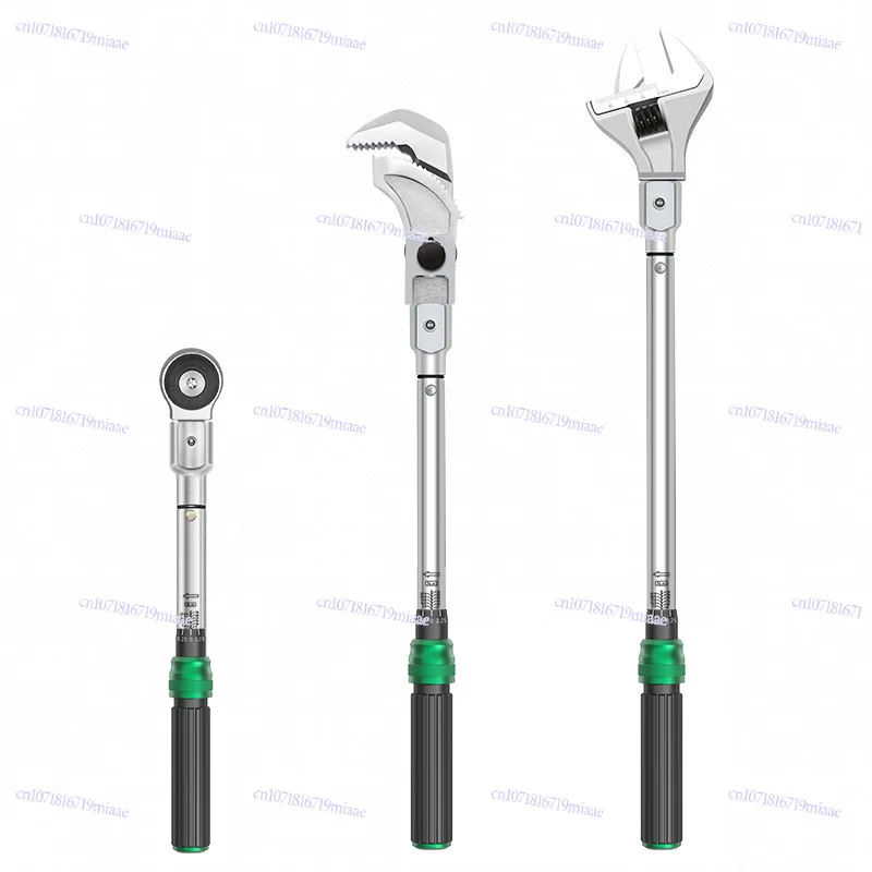 

Interchangeable Head Torque Wrench Opening High Precision Adjustable Preset Conversion Movable Head Torque Wrench