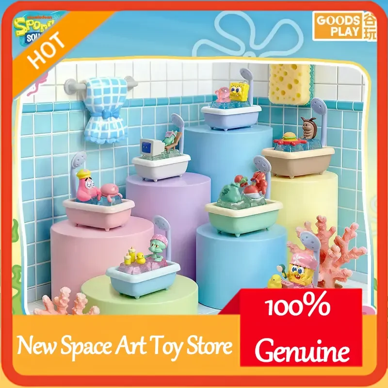 

Spongebob Squarepants Keycap Blind Box Collectors Set: Movie Edition With Mr. Krabs, Squidward, Patrick Star Cute Figures