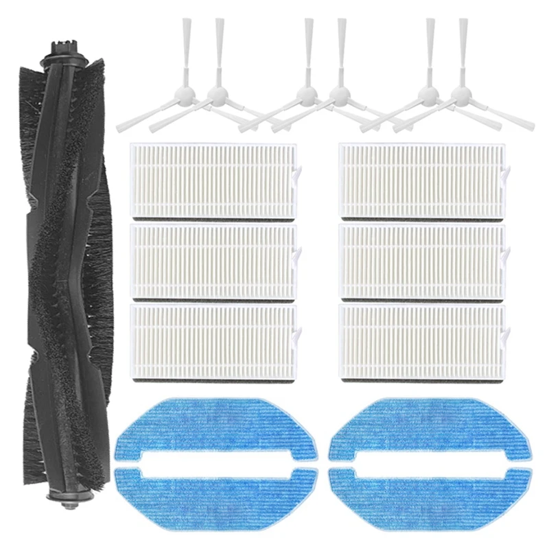 Main Brush, Side Brush Filter And Mop Cloth Replacement Accessories For NEABOT Q11 Robotic Vacuum Cleaner