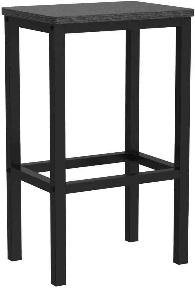 Vasagle Bar Stools, Set Of 2 Bar Chairs, Kitchen Breakfast Bar Stools With Footrest, Industrial In Living Room, Party Room,