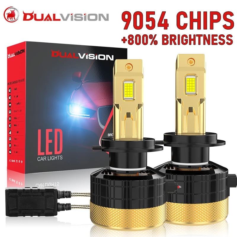 

Dualvision K5C H7 LED Canbus No Error 12V Car Light 30PCS CSP H4 H1 H11 H8 H9 Fog Lamp 9005 HB3 9006 HB4 9012 HIR2 High Low Beam