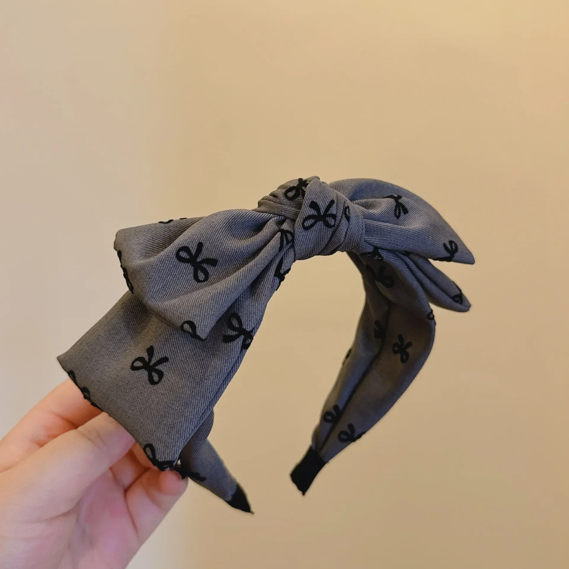 

New vintage little fragrance bow headband Double quality with fresh sweet bow pattern headband