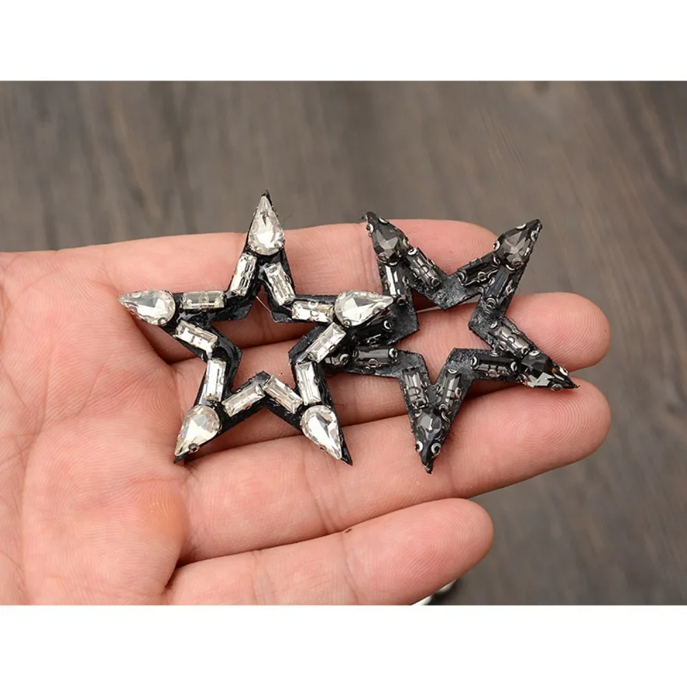 Pentagram Cloth Sticker Small Cartoon Color Handmade Nail Drill Clothing Bag Shoes Clothing Decoration Patch DIY Accessories